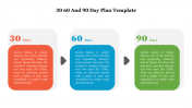 Multicolor 30 60 And 90 Day Plan Template PPT Slide