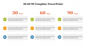 Simple 30 60 90 Template PowerPoint Presentation Slide