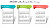30 60 90 Day Plan Template Sales Manager PPT & Google Slides