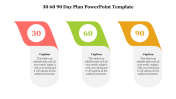 Attractive 30 60 90 Day Plan PowerPoint Template Slide