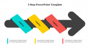 Stunning 3 Step PowerPoint Template Presentation Slide