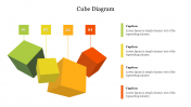 Four Cube Diagram PowerPoint Presentation Template