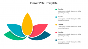 Awesome Flower Petal Template Presentation Slide