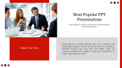 Most Popular PPT Presentations Template - Modern Slide