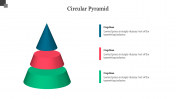 3D Circular Pyramid PowerPoint Presentation