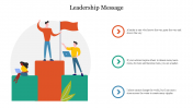 Vector Based Leadership Message PowerPoint Presentation
