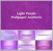 Light Purple Wallpaper Aesthetic PPT And Google Slides