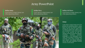 Army PowerPoint Presentation Template and Google Slides