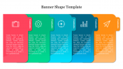 Banner Shape Template PowerPoint Presentation Slide