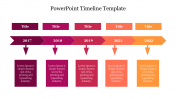 Multicolor Creative PowerPoint 2003 Timeline Template