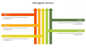 Colorful Divergent Arrows PPT Presentation Template
