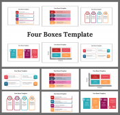 Creative 4 Boxes Google Slides and PowerPoint Templates