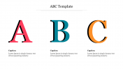 Creative ABC Template Presentation Slide