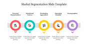 Creative Multicolor Market Segmentation Slide Template