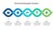Horizontal Infographic Template Slide With Five Nodes