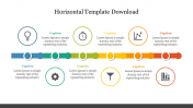 Editable Horizontal Template Download Slide Presentation