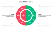 Circle PPT Download For Compare Presentation Slide