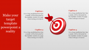 Awesome Target Template PowerPoint Slide Design-4 Node