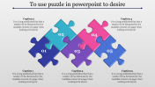 Customized Puzzle In PowerPoint Presentation Template