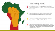Stunning Black History Themed PowerPoint Slides - Four Nodes