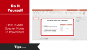 How To Add Speaker Notes In PowerPoint Presentation