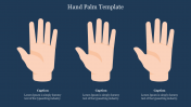 Creative Hand Palm Template For Presentation