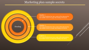 Marketing Plan Sample PowerPoint Template with Three Nodes