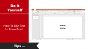 How To Blur Text In PowerPoint Presentation Template