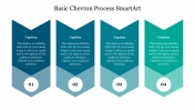 Basic Chevron Process SmartArt PPT Template & Google Slides