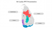 Best Map Of Sri Lanka PPT Presentation Template Slide