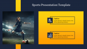 Attractive Sports Presentation Template Slide Design