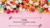 Visual Sweet Tooth with the Candy PowerPoint Template
