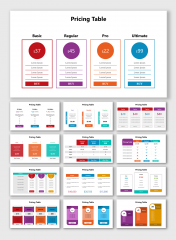 Innovative Pricing Table Examples PPT And Google Slides