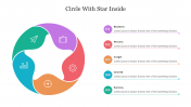 Circle With Star Inside PowerPoint Presentation Template