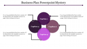 Imaginative Business Plan PowerPoint with Four Nodes