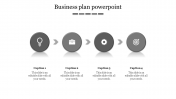 Creative Business Plan Presentation With Grey Color