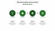Incredible Business Plan Presentation In Green Color