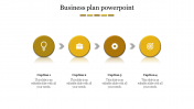 Best Business Plan Presentation With Four Nodes Slide