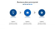 Innovative Business Plan Presentation with Three Nodes Slide