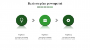 Astounding Business Plan Presentation with Three Nodes Slide