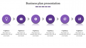 Effective Business Plan Presentation With Purple Color