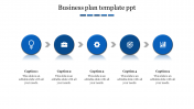 Magnificent Business Plan Presentation with Five Nodes Slide