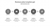 Inventive Business Plan Presentation with Five Nodes Slides