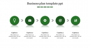 Innovative Business Plan Presentation with Five Nodes Slides