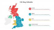 UK Map Editable Free PowerPoint Template and Google Slides