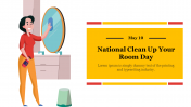 Creative National Clean Up Your Room Day PowerPoint Template