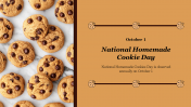 Best National Homemade Cookie Day Presentation Slide