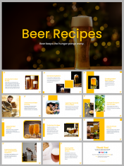 Beer Recipe PPT Presentation And Google Slides Themes