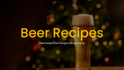 Beer Recipe PPT Presentation And Google Slides Themes