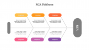 Multicolor RCA Fishbone PowerPoint Presentation Template